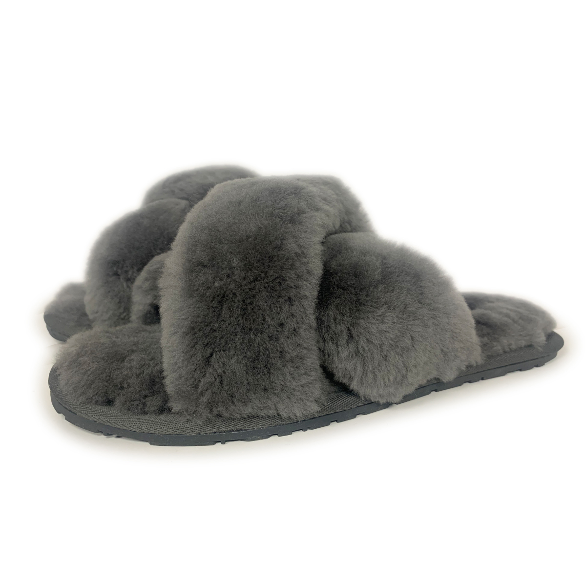 AUS WOOLI UGG Women's Brighton Sheepskin Wool Slippers - Picture 13 of 42