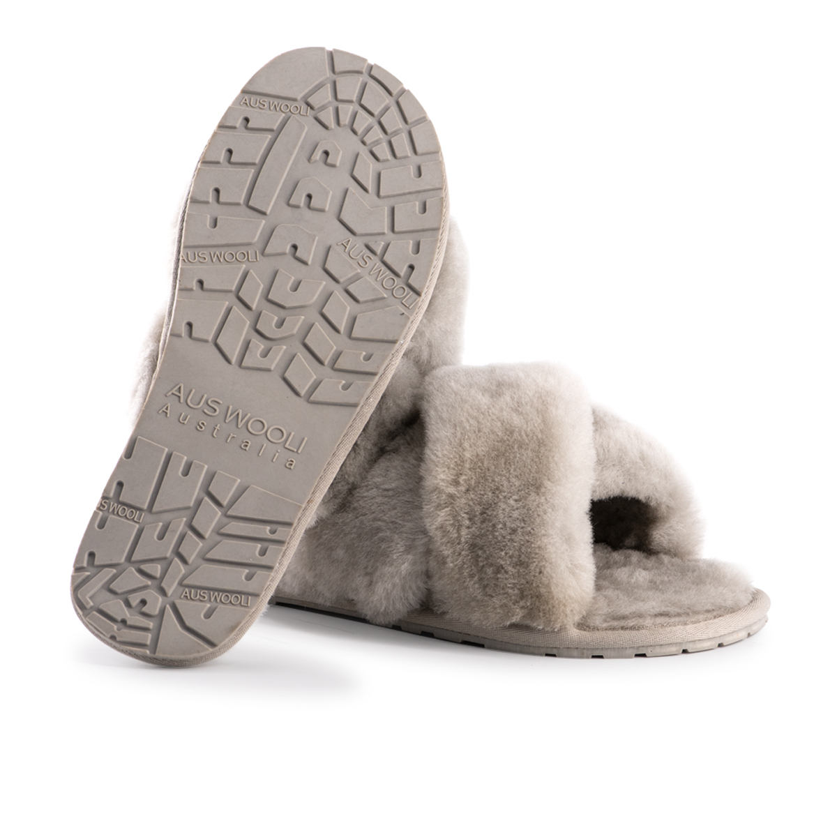 AUS WOOLI UGG Women's Brighton Sheepskin Wool Slippers - Picture 23 of 42