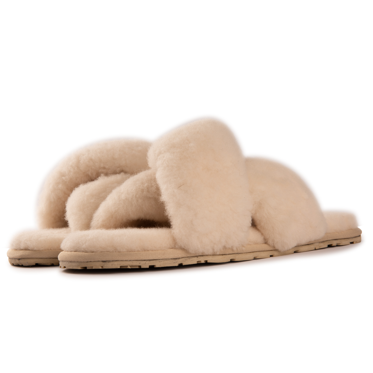 AUS WOOLI UGG Women's Brighton Sheepskin Wool Slippers - Picture 37 of 42