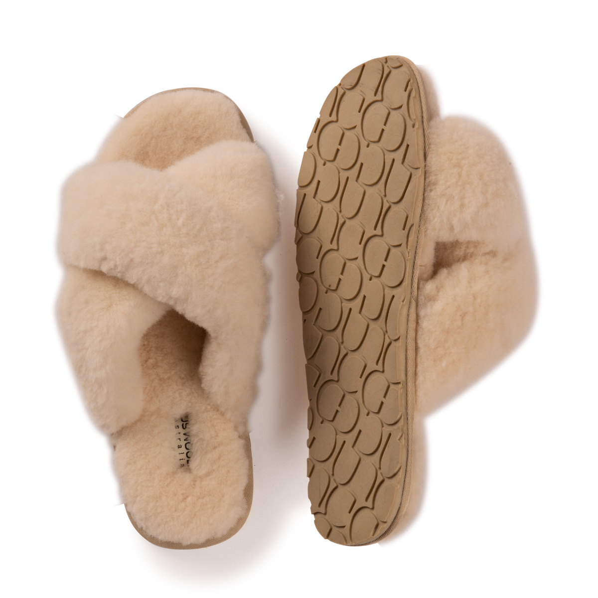 AUS WOOLI UGG Women's Brighton Sheepskin Wool Slippers - Picture 41 of 42