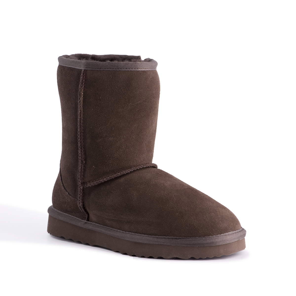 AUS WOOLI Australia Water-Resistant Genuine AU Sheepskin Mid Calf Zip-Up  Boot